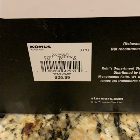 NWT Star Wars dinnerware set 3 pieces BPA free - Picture 4 of 4